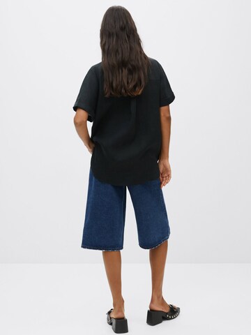 Tricou 'Pai' de la MANGO pe negru