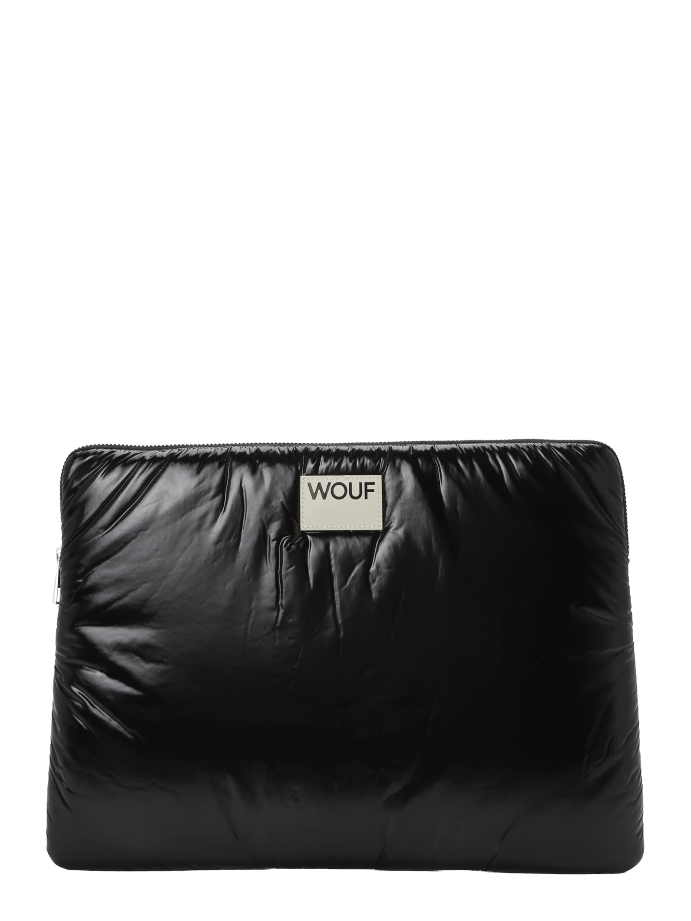 Sac d’ordinateur portable 'Glossy' Wouf en noir : devant