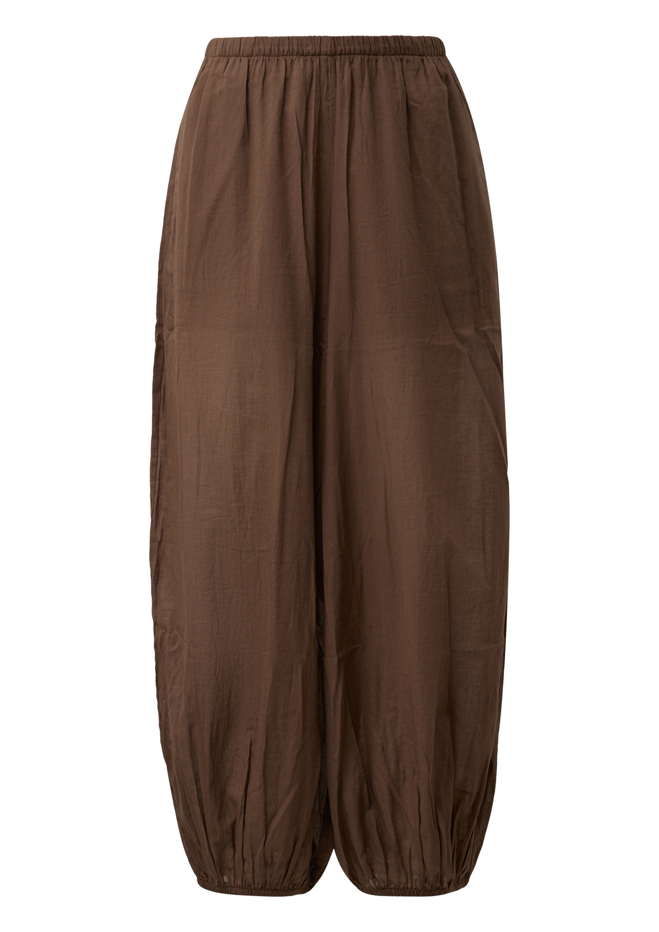 Pantalon QS en marron : devant