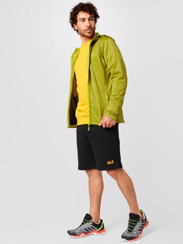 JACK WOLFSKIN Sportovní mikina – žlutá