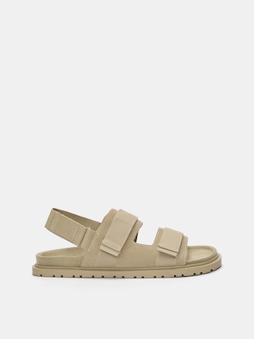 Pull&Bear Sandalen in Beige