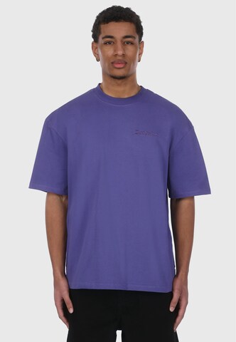 T-Shirt Dropsize en violet : devant