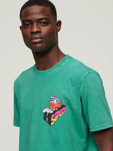 Superdry & Co Póló 'Travel' - zöld