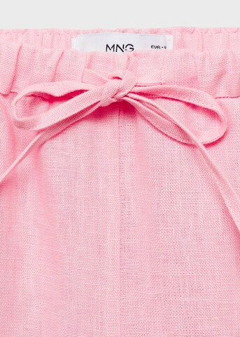 MANGO Loose fit Pleated Pants 'Alada' in Pink