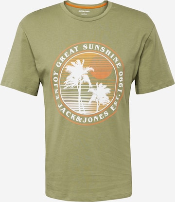 T-Shirt 'OWEN SUMMER' JACK & JONES en vert : devant