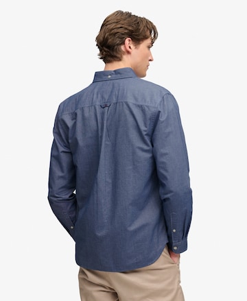 Superdry & Co Regular fit Button Up Shirt in Blue