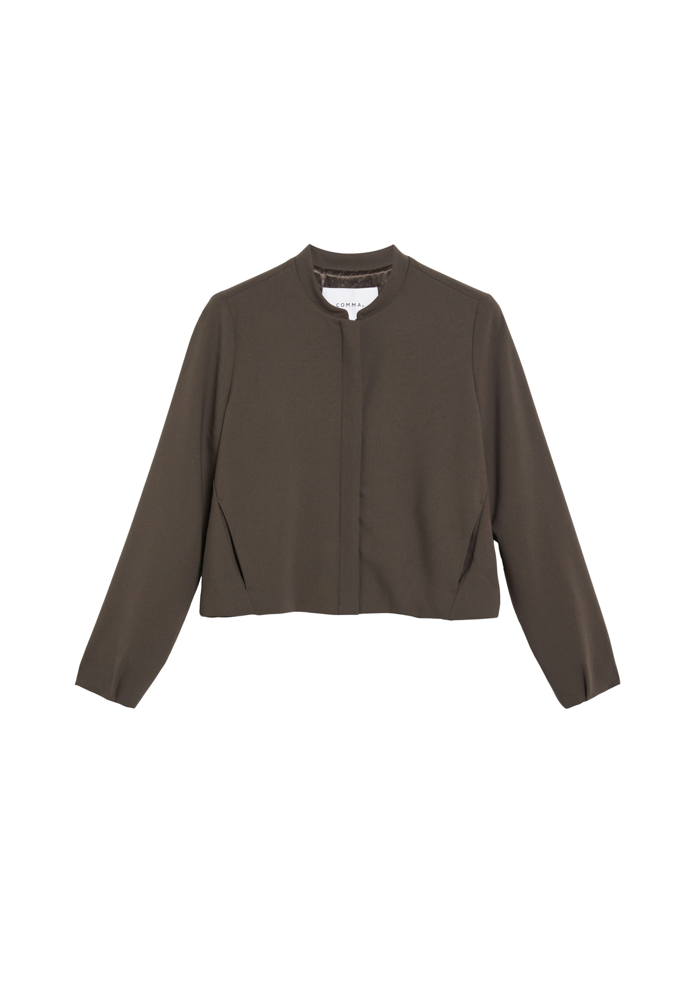 Veste mi-saison COMMA en marron : devant