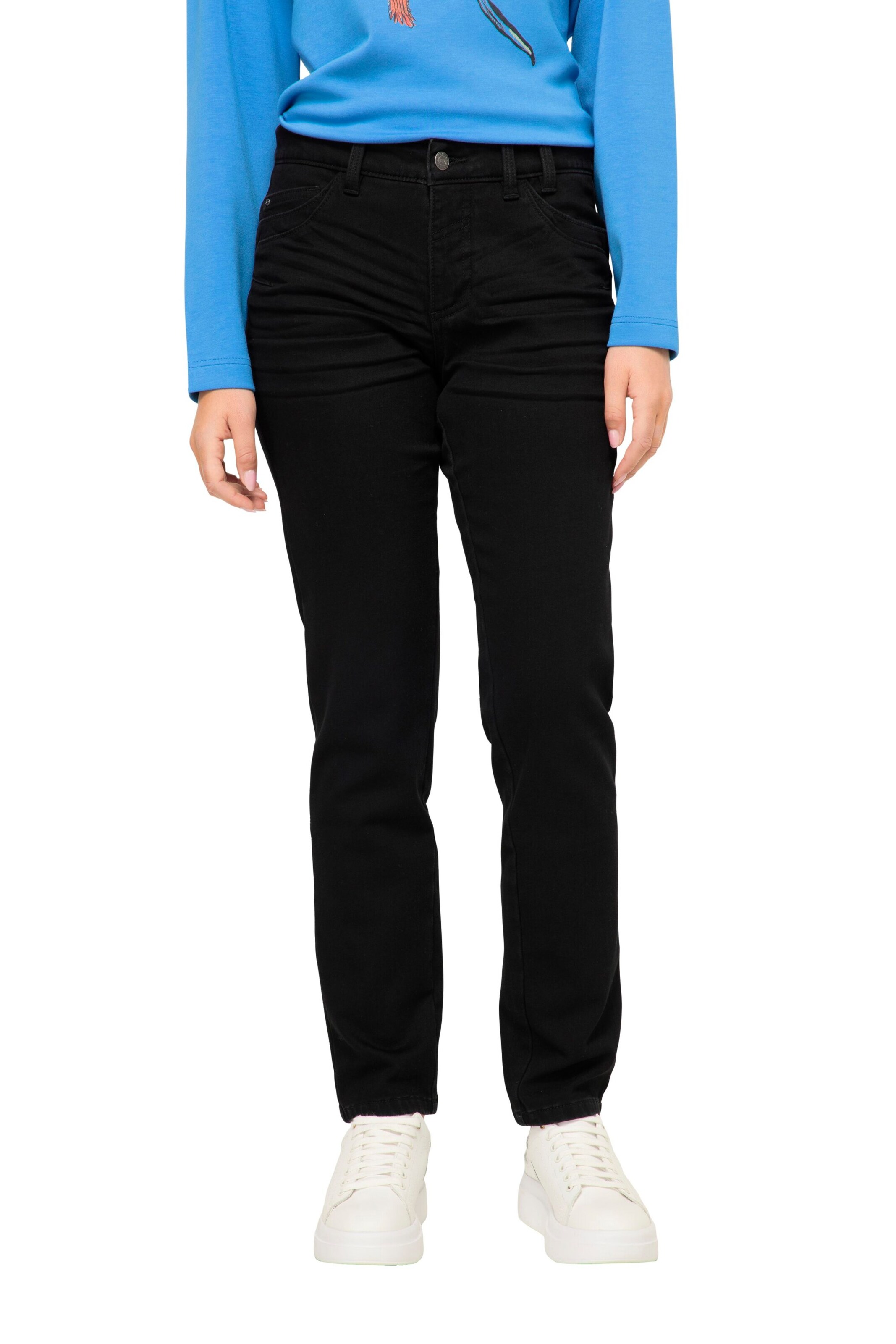 LAURASØN Slimfit Jeans in Schwarz: Vorderseite