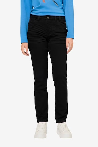 LAURASØN Slim fit Jeans in Black: front