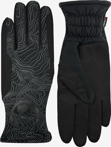 KESSLER Full Finger Gloves in Black: front