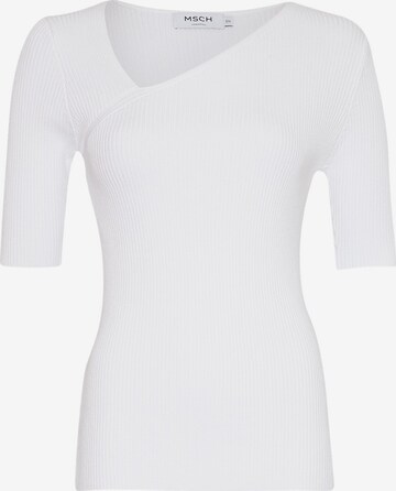 T-shirt 'Alvina' MSCH COPENHAGEN en blanc : devant