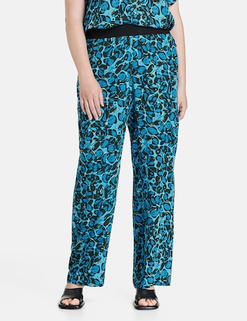 SAMOON Regular Pants in Blue: front