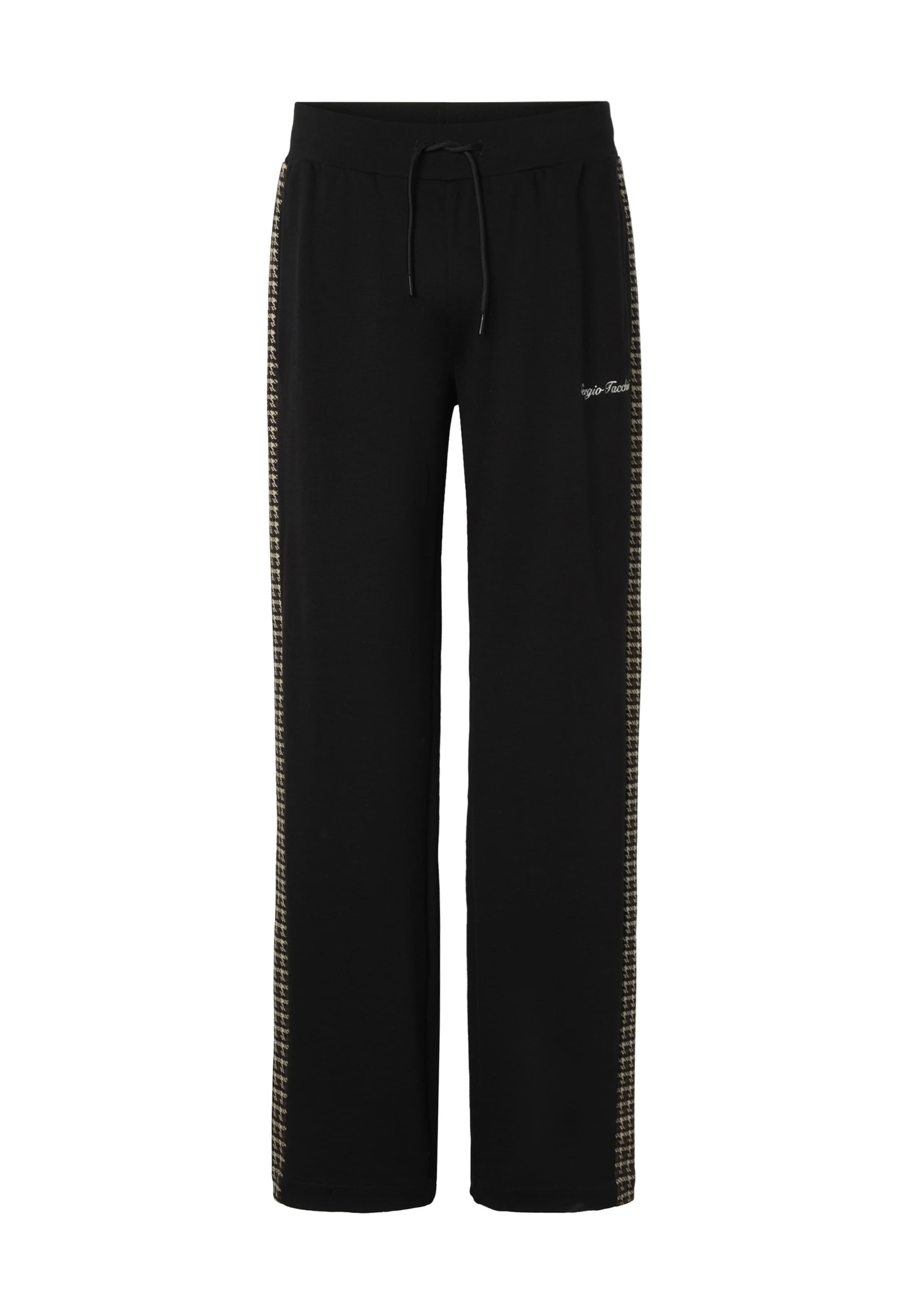 Regular Pantalon de sport Sergio Tacchini en noir : devant