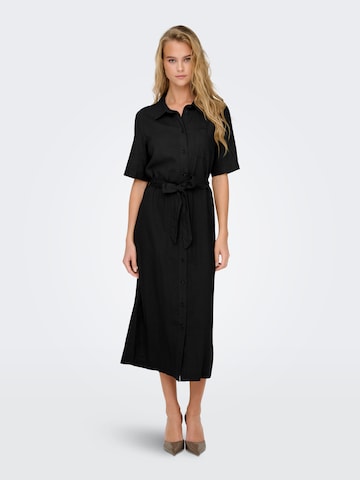 Robe-chemise 'ONLCARO' ONLY en noir : devant