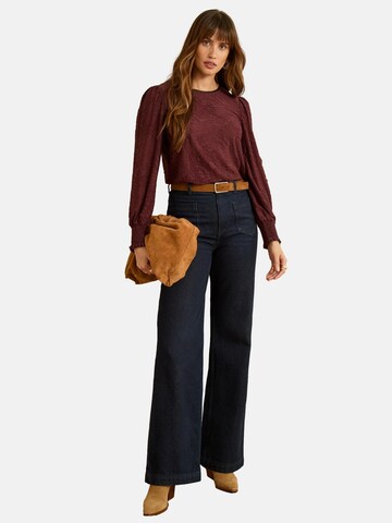 love & roses Shirt in Rood: voorkant