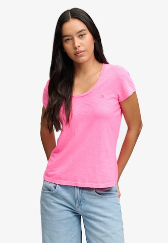 T-shirt Superdry & Co en rose : devant