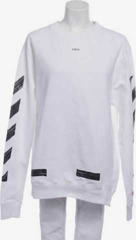 Off-White Sweatshirt / Sweatjacke S in Weiß: predná strana