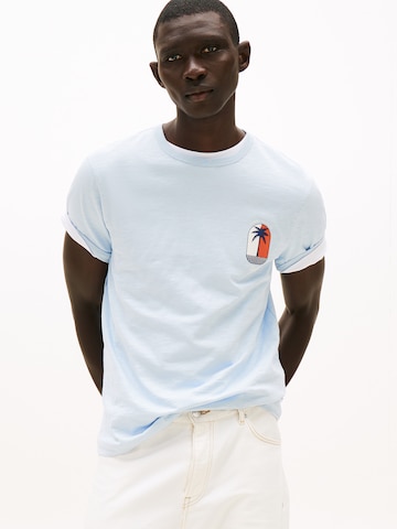 TOMMY HILFIGER Shirt 'PALM TREE' in Blue: front