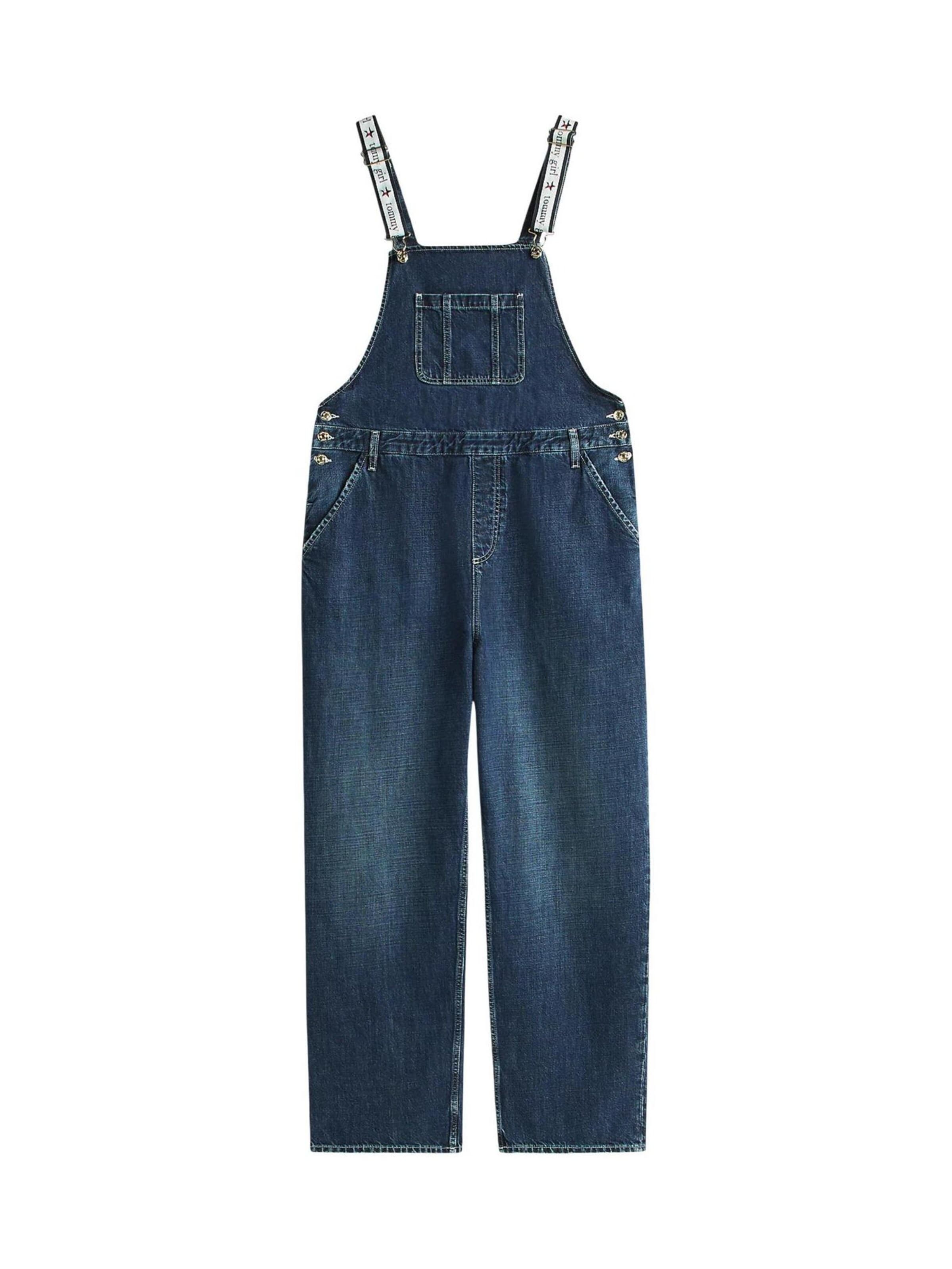 Tommy Jeans Dungaree jeans 'DN0DN00096' in Blue: front
