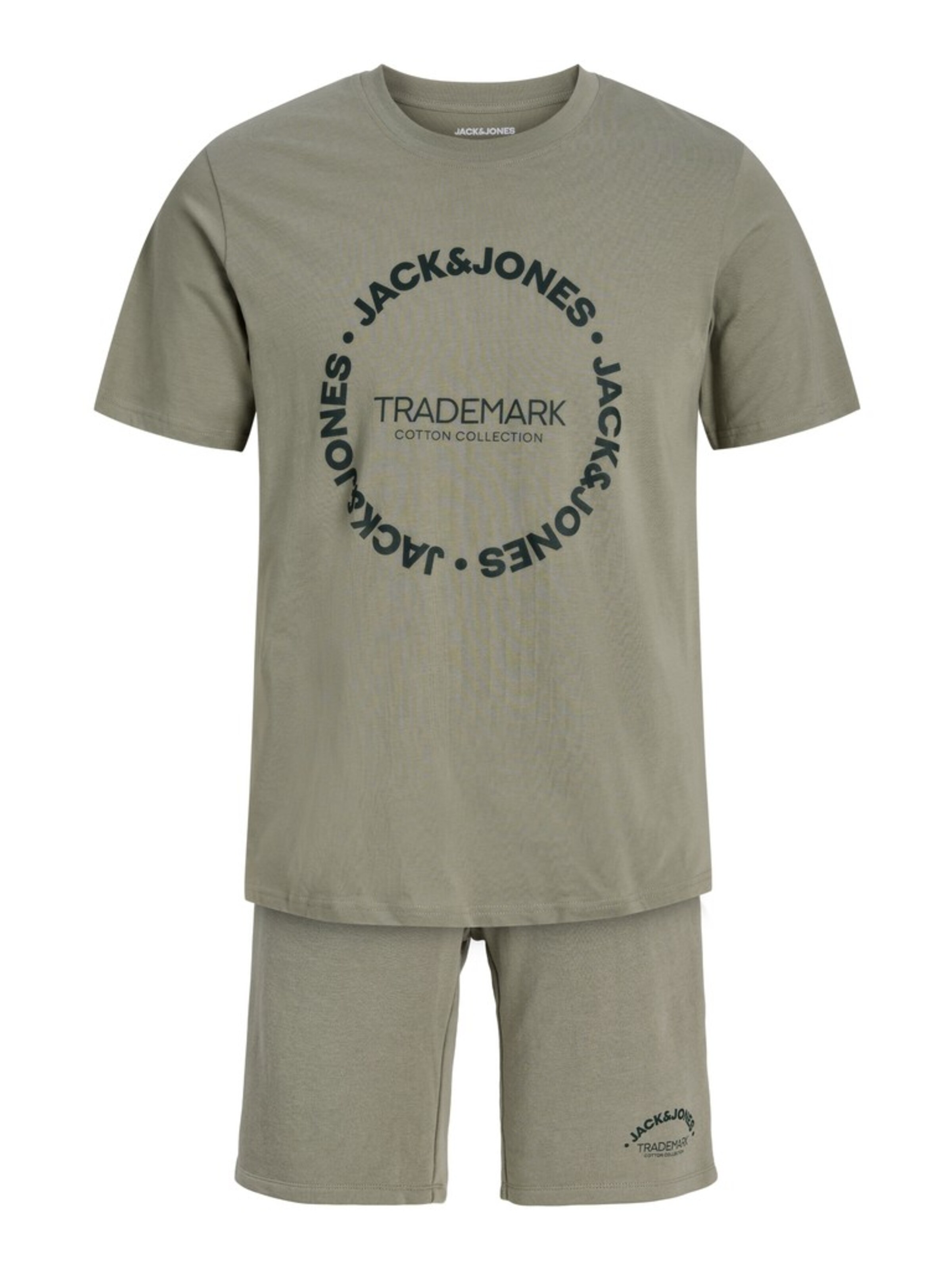 JACK & JONES Joggingdragt 'JJBENSON' i grøn: forside