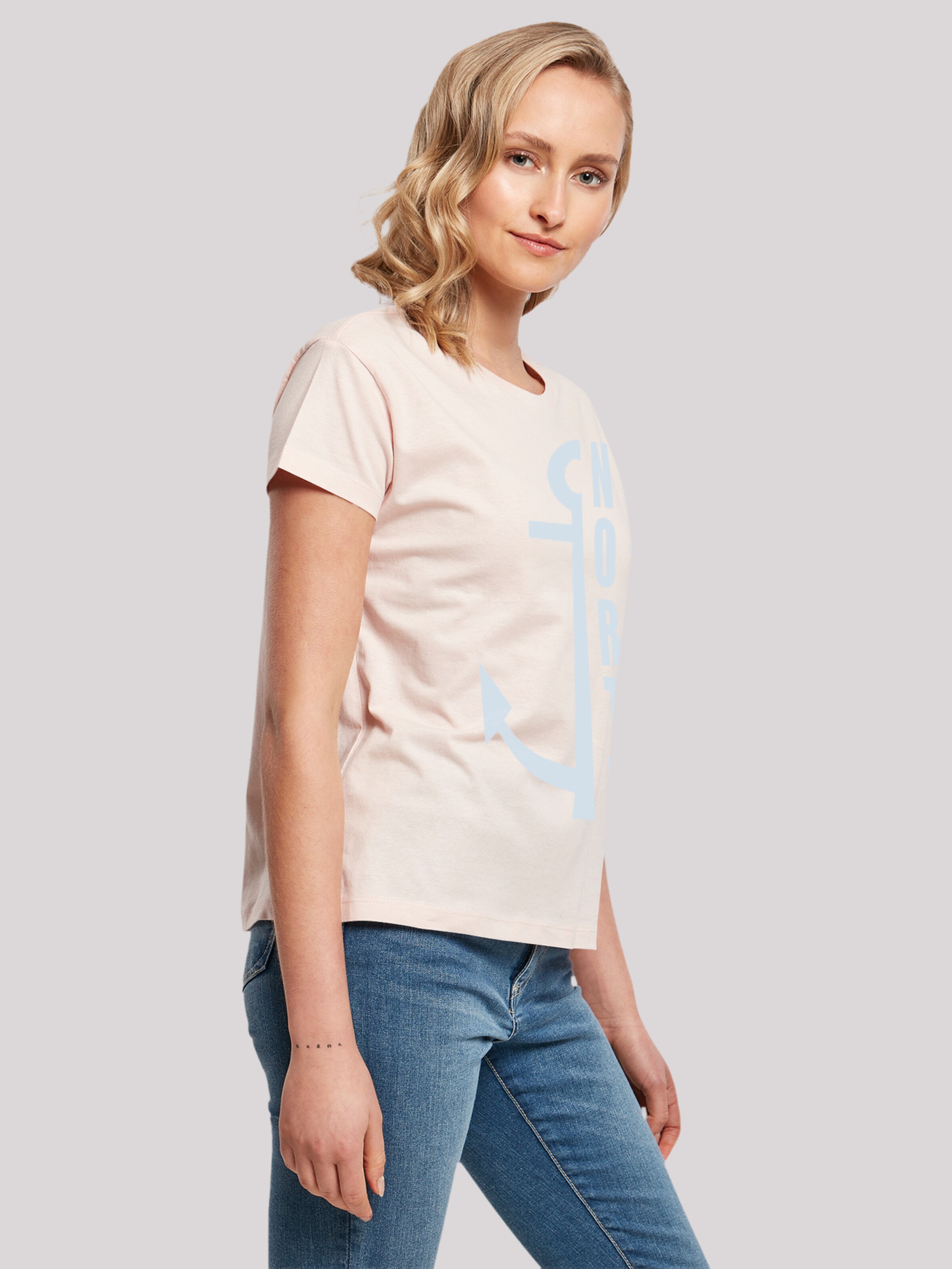 T-shirt 'North Anker' F4NT4STIC en rose : devant