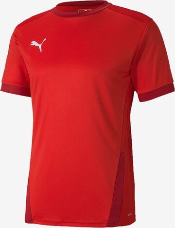 T-Shirt fonctionnel 'TeamGoal23' PUMA en rouge : devant