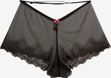 La Muel Lingerie Pyjamabroek 'French Knicker' in Zwart: voorkant