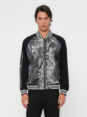 Carlo Colucci Sweatvest 'Espro' in Zwart