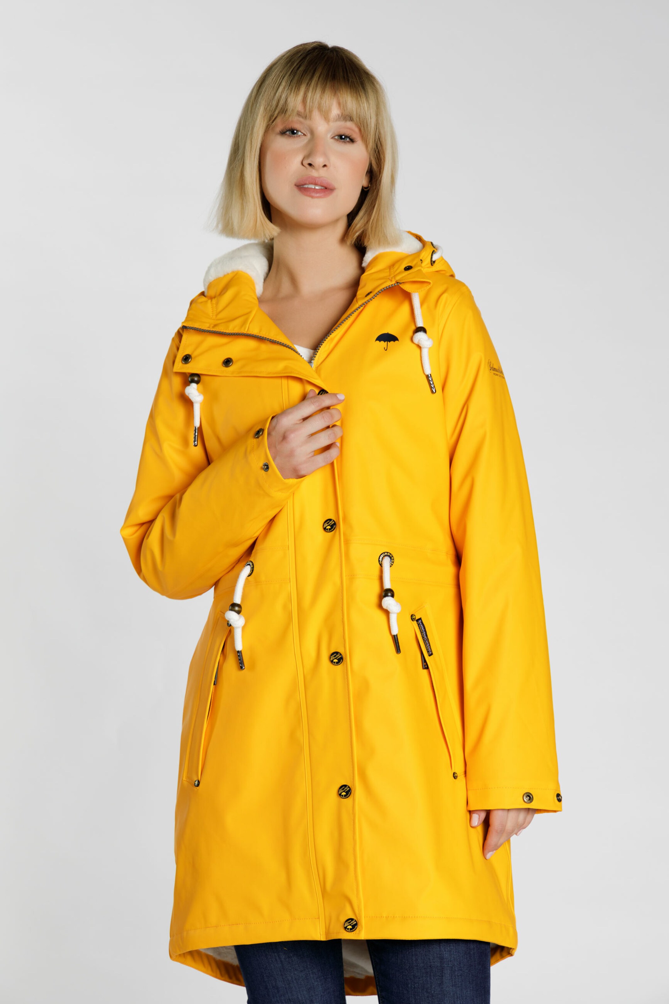 yellow mac raincoat