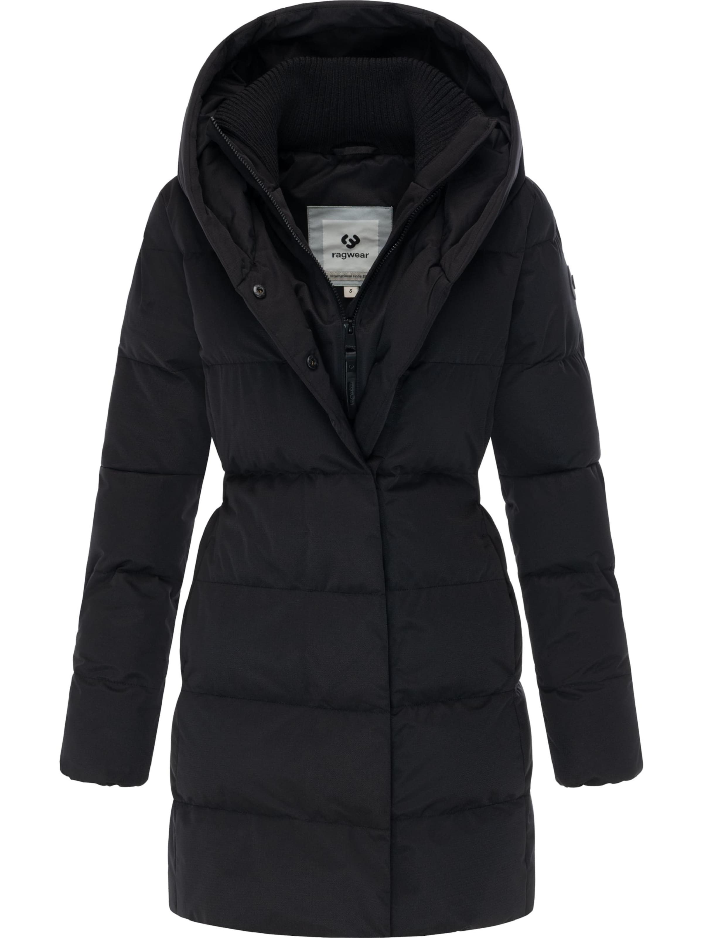 Ragwear Wintermantel 'Niani' in Zwart