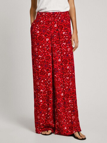 Wide Leg Pantalon 'Chastity' Pepe Jeans en rouge : devant