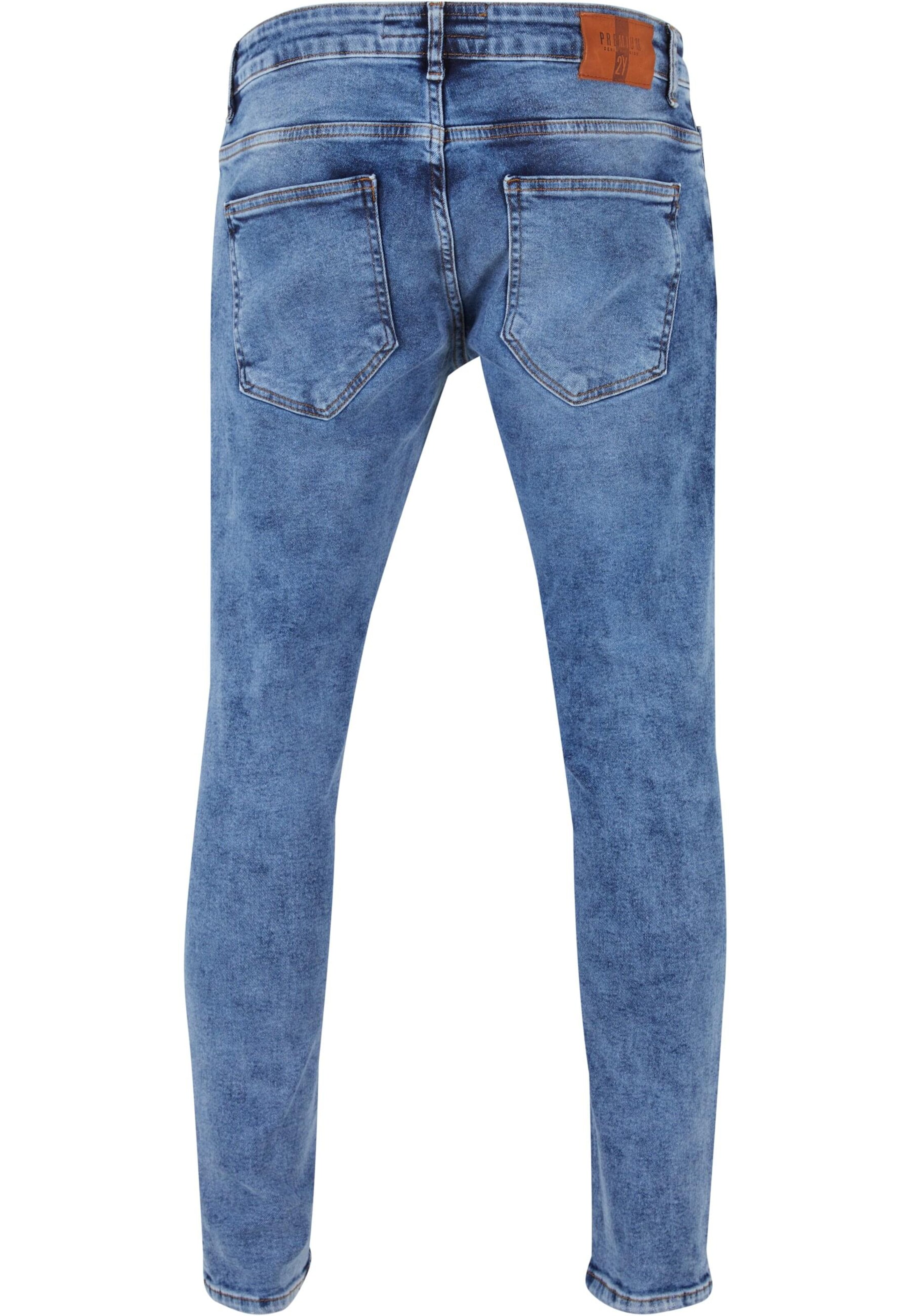 2Y Premium Skinny Jeans in Blauw