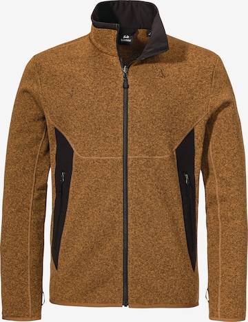 Veste en polaire fonctionnelle 'Style' Schöffel en marron : devant