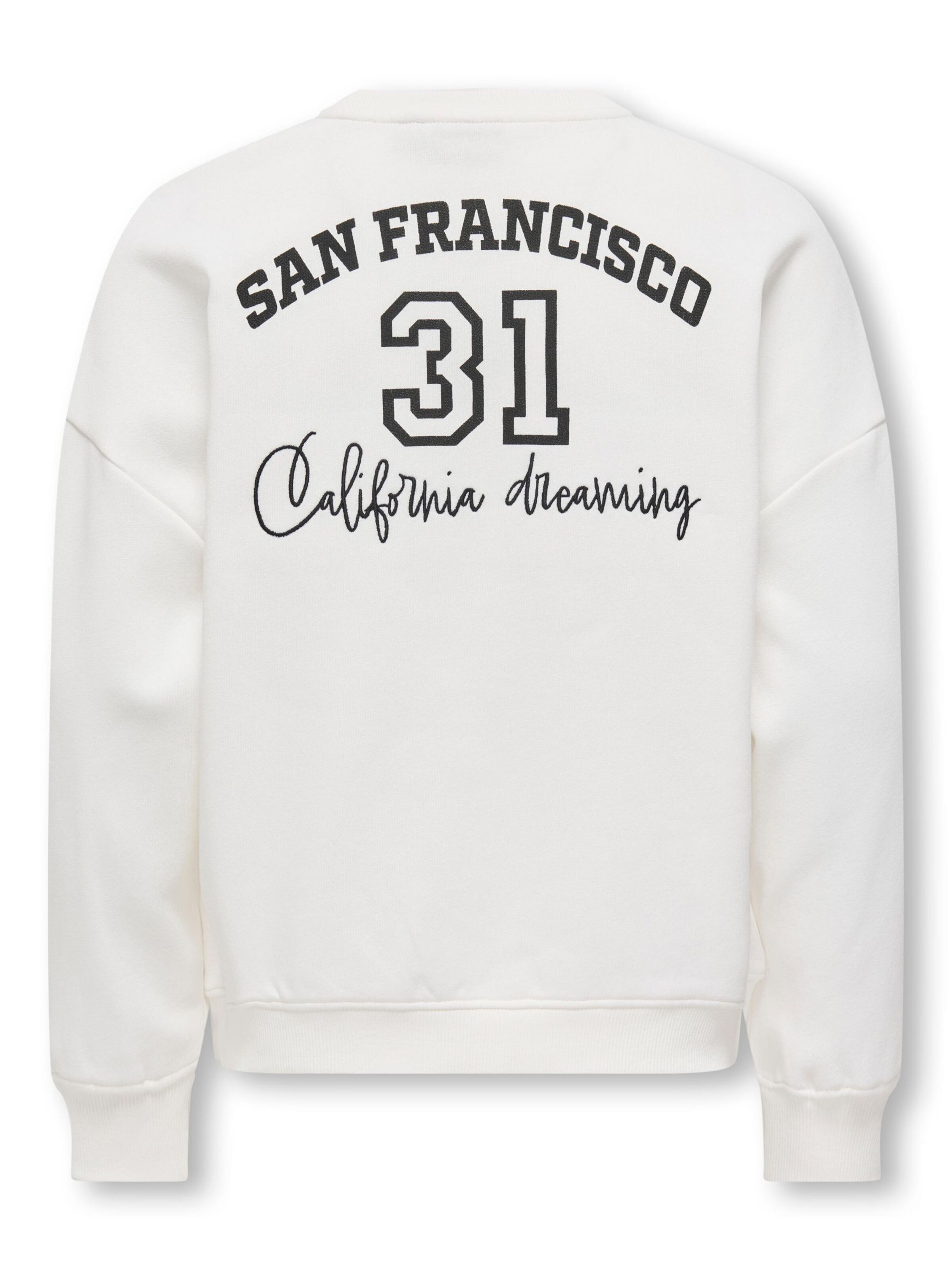 ONLY GIRLS Sweatshirt 'KOGBila' in Wit