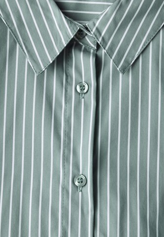 STREET ONE Gestreifte Business Bluse in Grün