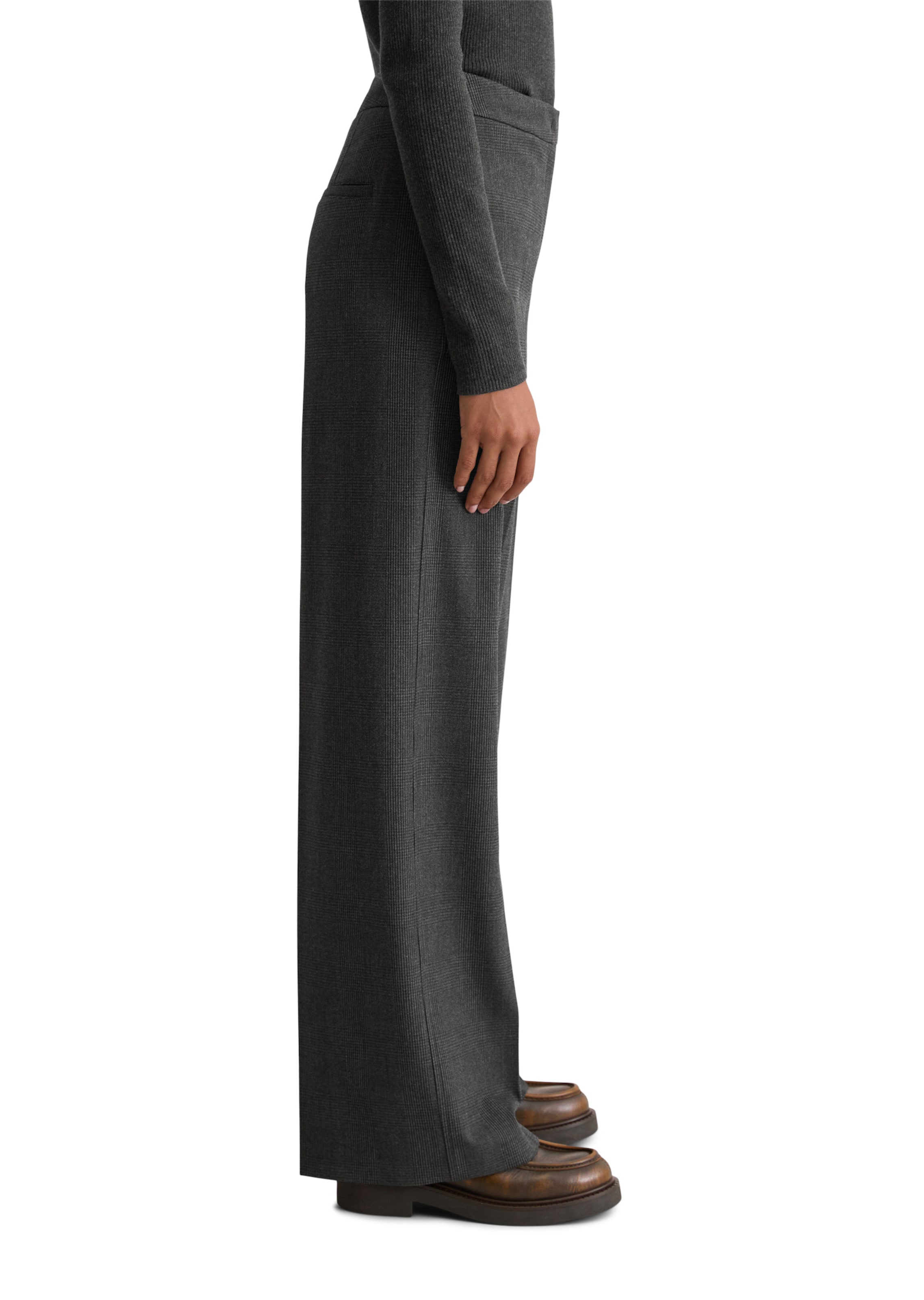 Marc O'Polo Wide Leg Hose in Grau