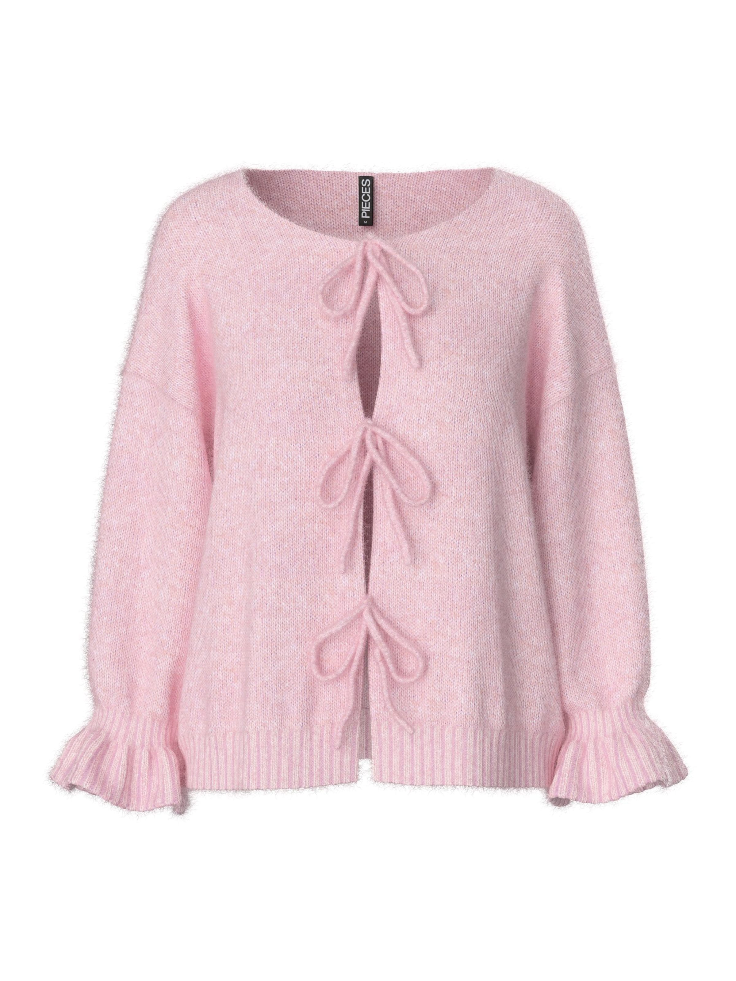 PIECES Cardigan 'PCJIMMA' i pink: forside