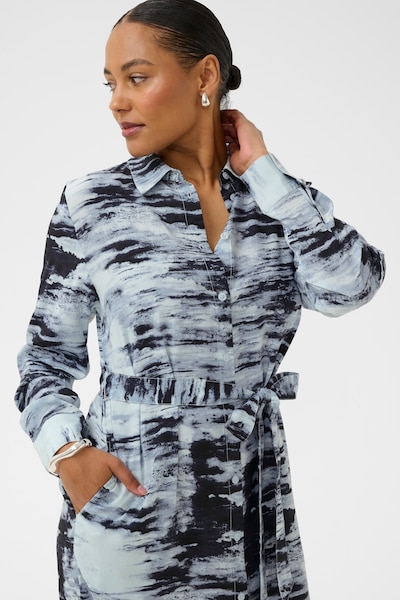 Kaffe Robe 'KAkeri' en bleu / noir, Vue avec produit