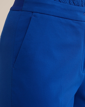 WE Fashion Slimfit Bukser med fals i blå