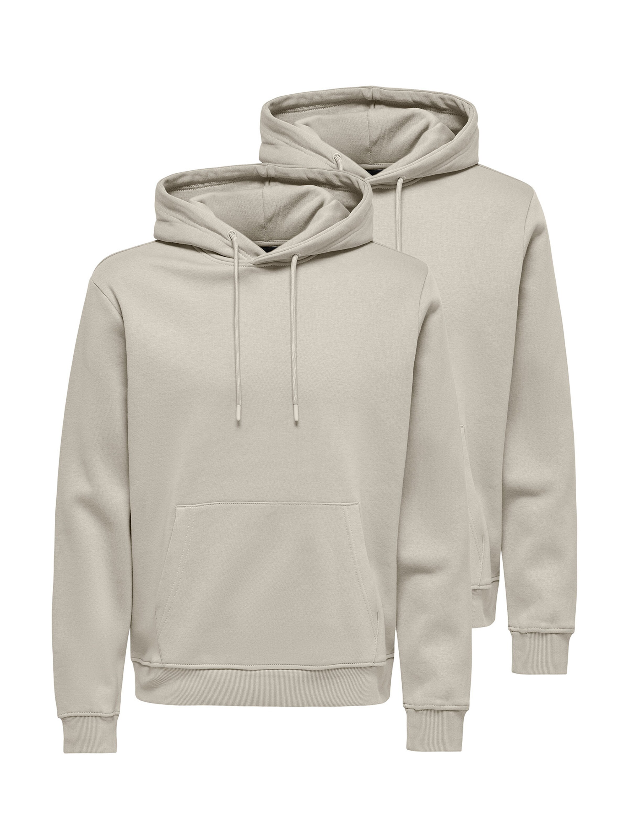 Only & Sons Sweatshirt 'Connor' in Beige: front