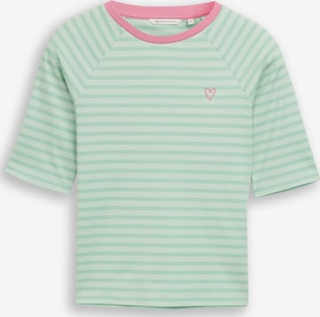 TOM TAILOR DENIM Shirt in Green: front