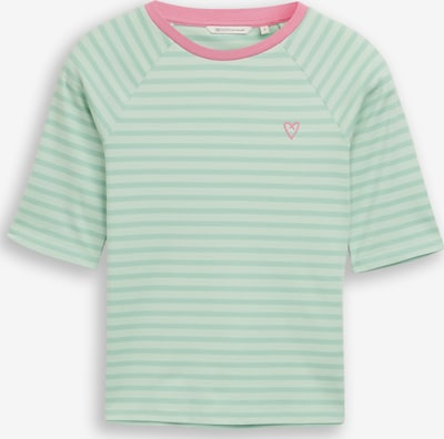 TOM TAILOR DENIM Paita värissä minttu / vaaleanvihreä / vaalea pinkki, Tuotenäkymä