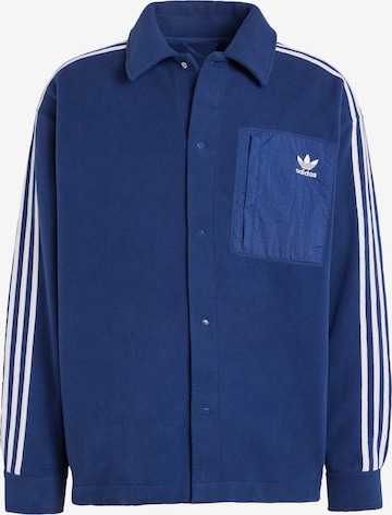 ADIDAS ORIGINALS Fleecejacke 'Adicolor' in Blau: Vorderseite