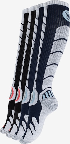 Chaussettes de sport Stark Soul en bleu : devant