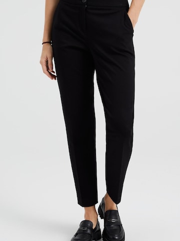 Coupe slim Pantalon WE Fashion en noir : devant