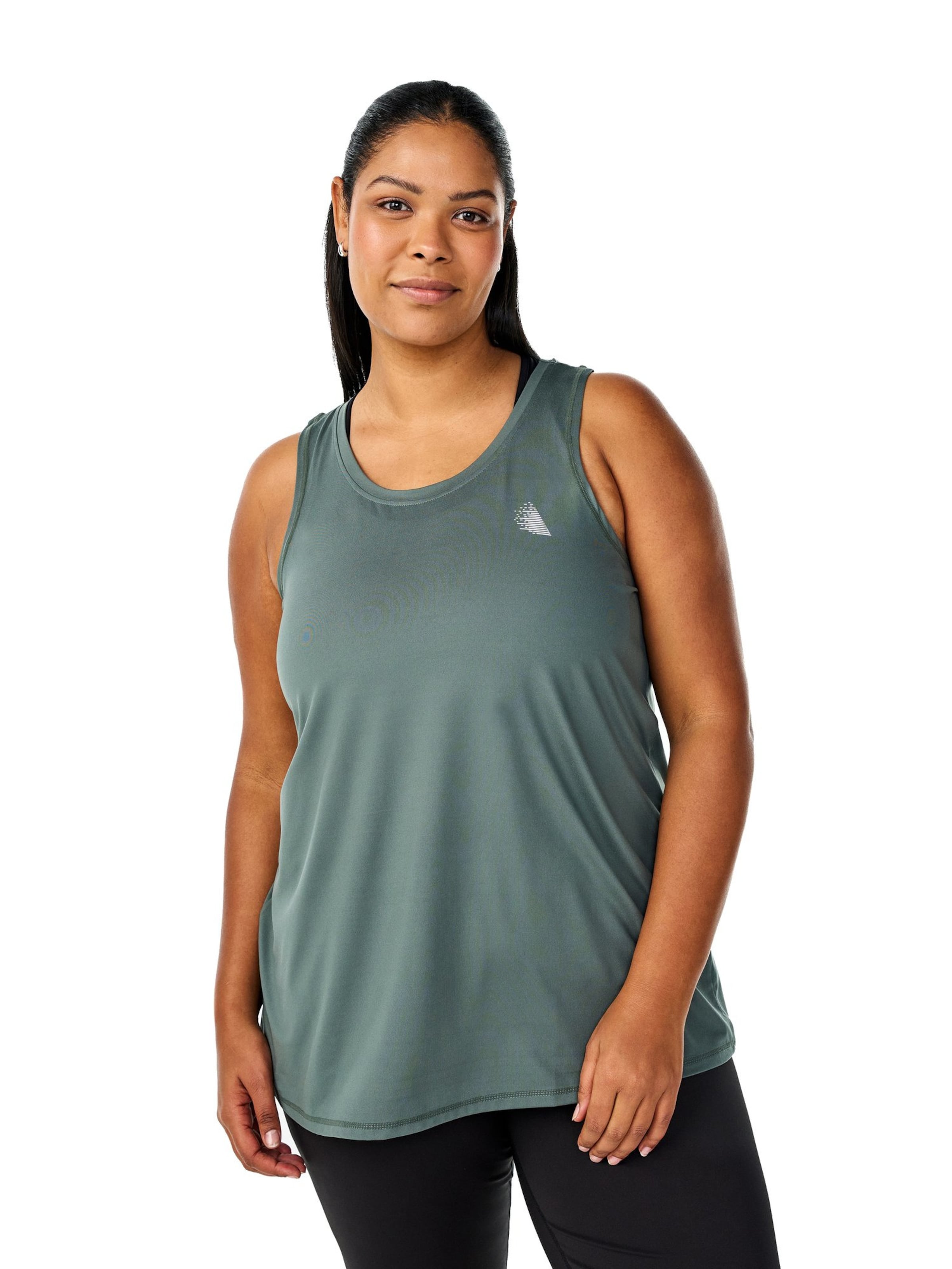 Active by ZizziSportski top - zelena boja: prednji dio