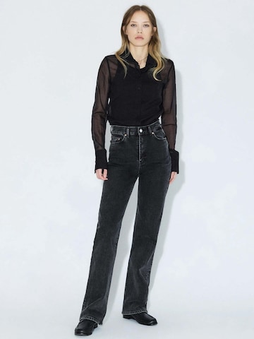 Dr. Denim Regular Jeans 'Echo High Straight' in Zwart