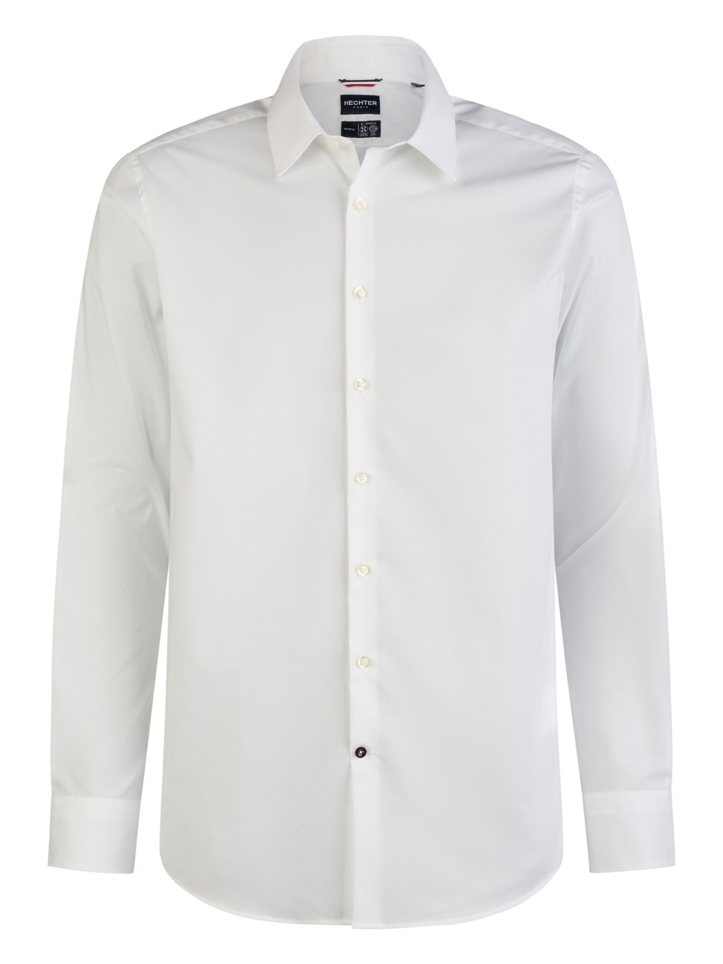 Coupe slim Chemise HECHTER PARIS en blanc : devant