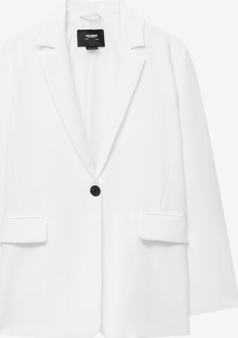 Pull&Bear Blazer in White: front