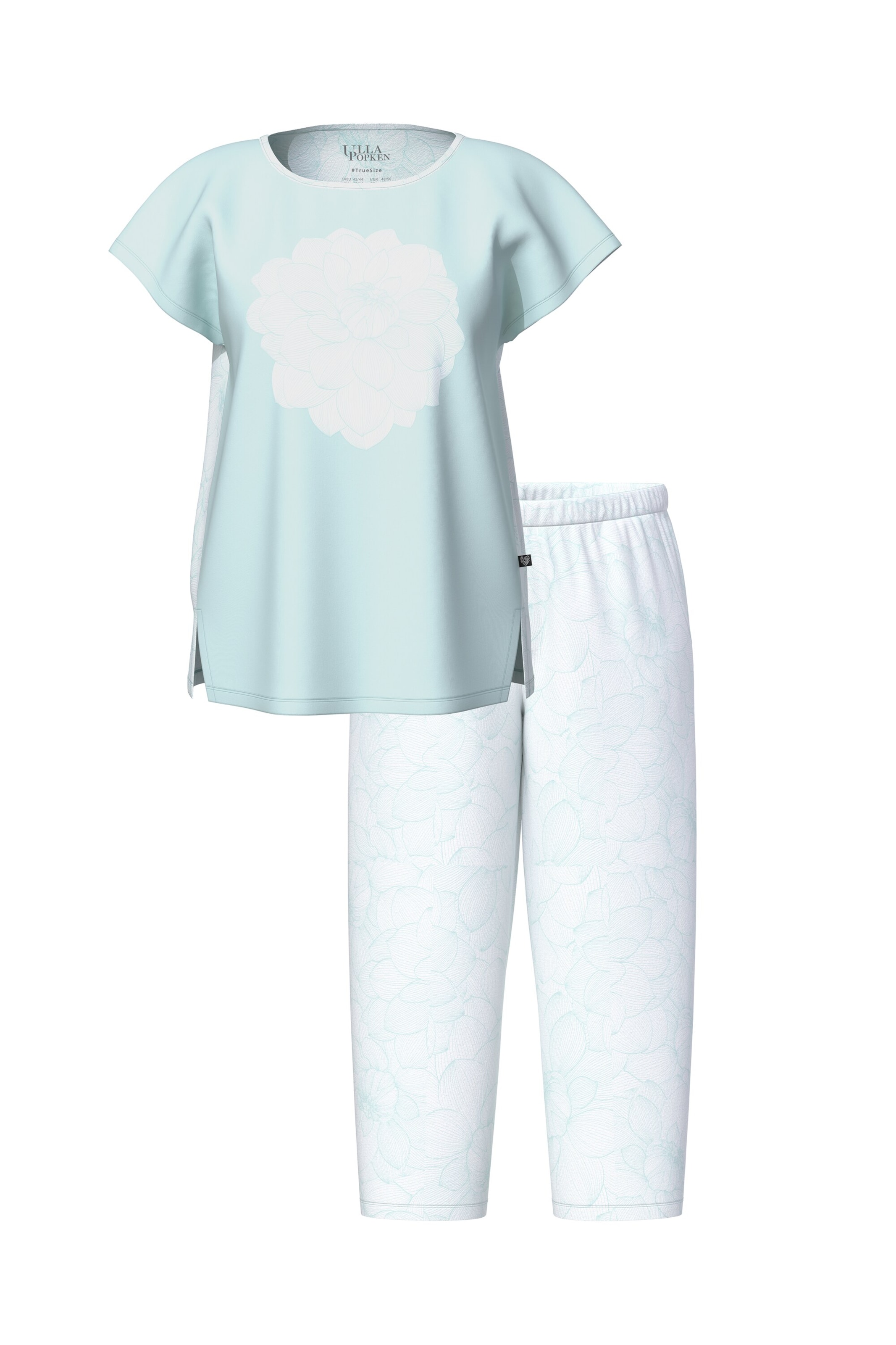 Ulla Popken Pyjama in Grün: Vorderseite